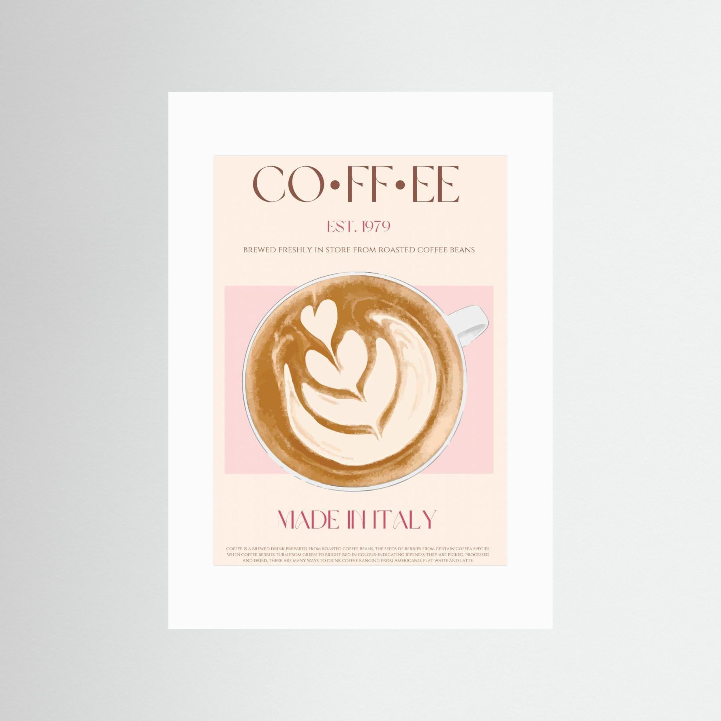 Coffee by Nazma Khokhar - Fine Art Paper Print - dreamtprint.art - 14 x 21 cm / 5 x 8″ (A5)